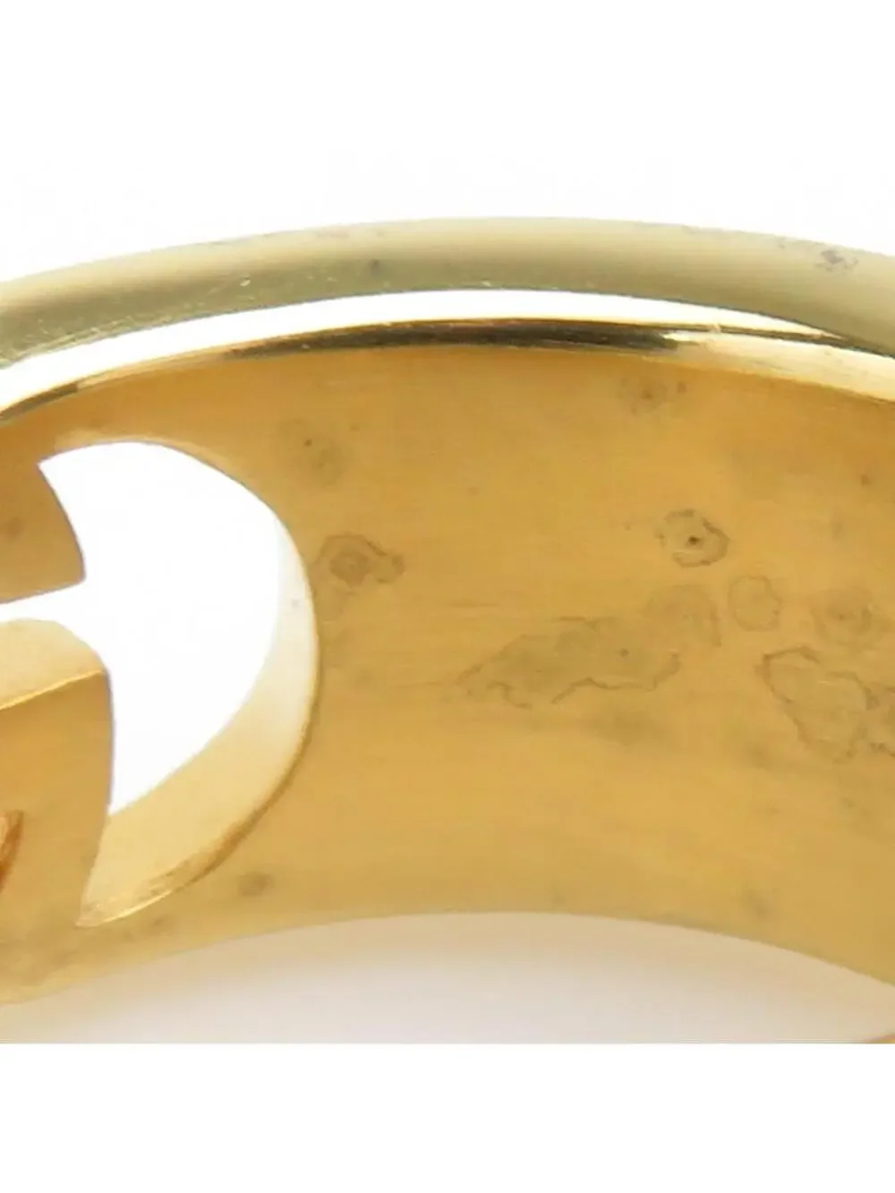 Auth Gucci Interlocking G Ring #302665G16B